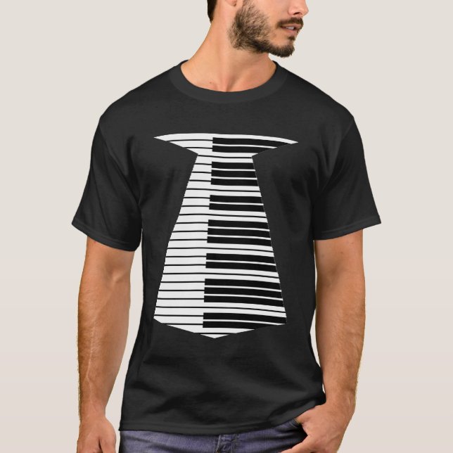 Camiseta Jogo Piano Gravação Engraçada Música Humorosa De T (Frente)