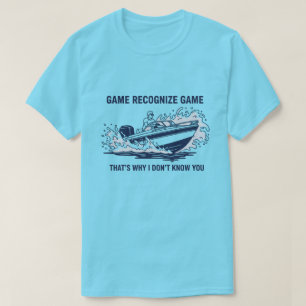 Camiseta Jogo Reconhece Jogo Embarcações Pesca Gráfico