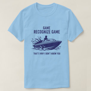 Camiseta Jogo Reconhece Jogo Gráfico de Embarcações Pesca