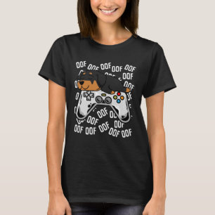 Camiseta Jogo Rottweiler Noob Oof Kids Meninas