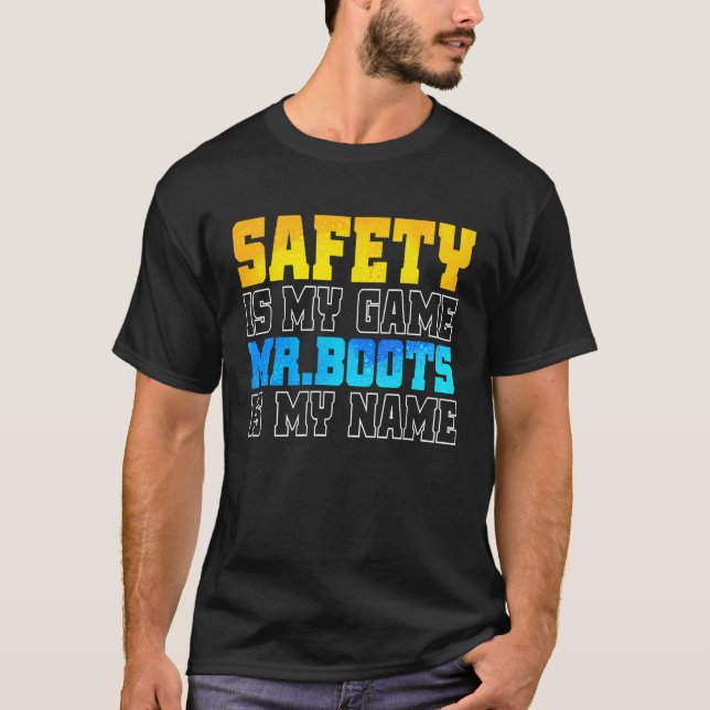Camiseta Jogo Sarcástico De Boots Trabalho de arte (Frente)