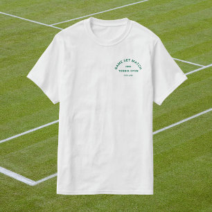 Camiseta Jogo Set Correspondência Green Crest Ténis Mascul