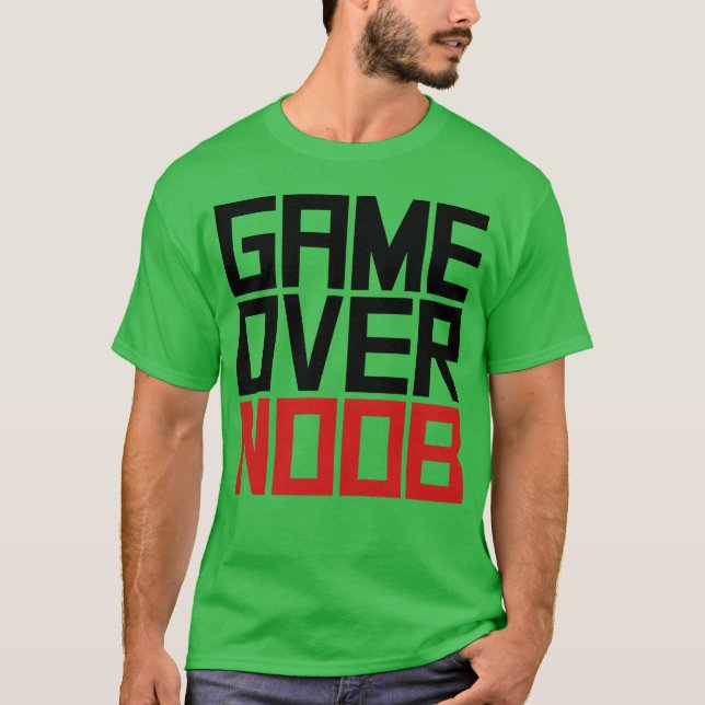 Camiseta Jogo sobre a garota Noob (Frente)