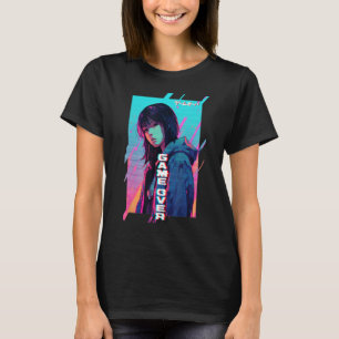Camiseta Jogo Sobre A Tristeza Da Garota Japonesa Vaporwave