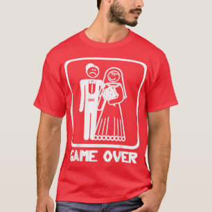 Camiseta Jogo Sobre Casamento Engraçado do Noivo