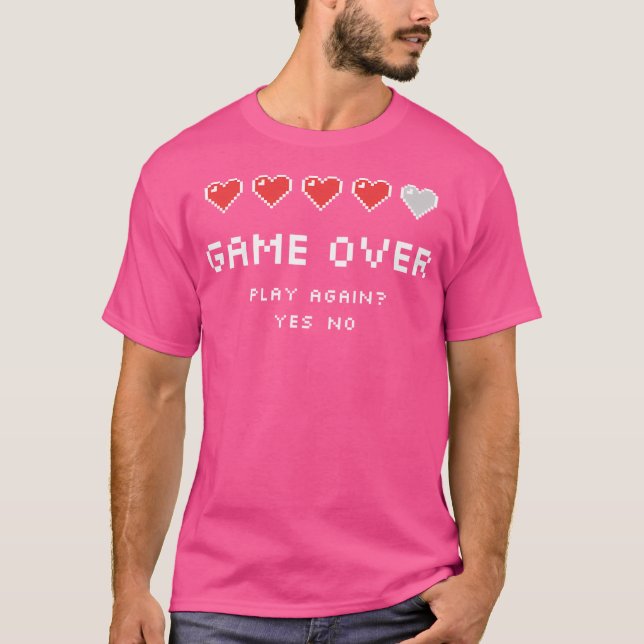 Camiseta Jogo Sobre Jogar Novamente (Frente)
