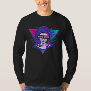 Camiseta Jogo Sobre Medusa Indie Alt Aestética Vaporwave Eb