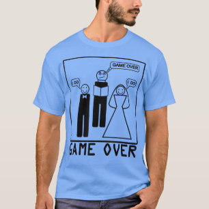 Camiseta Jogo Sobre Noiva Casamento De Noite Engraçado T
