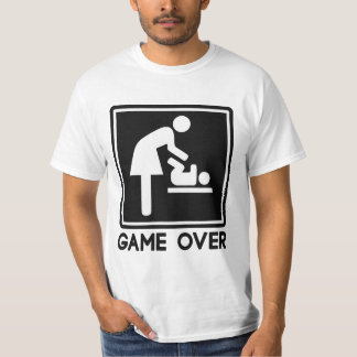 Camiseta Jogo sobre o bebê novo para a mamã do pai