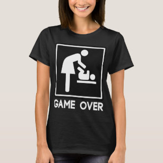 Camiseta Jogo sobre o bebê novo para a mamã do pai