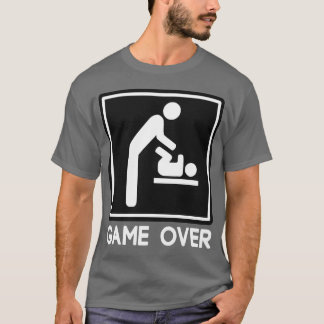 Camiseta Jogo sobre o bebê novo para o pai do pai