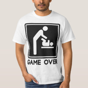 Camiseta Jogo sobre o bebê novo para o pai do pai