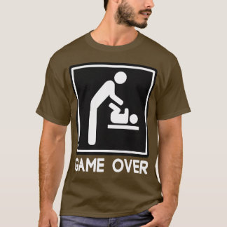 Camiseta Jogo sobre o bebê novo para o pai do pai