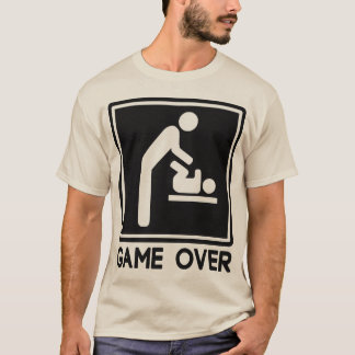 Camiseta Jogo sobre o bebê novo para o pai do pai