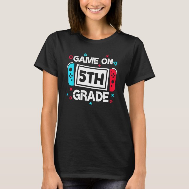 Camiseta Jogo Sobre Professores De Jogador Da 5 Grau Dotado (Frente)