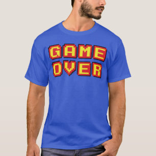 Camiseta Jogo Terminado Presente de Jogos de Vídeo Retro Vi