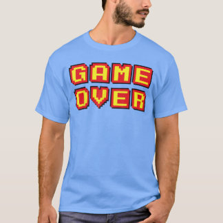 Camiseta Jogo Terminado Presente de Jogos de Vídeo Retrô Vi