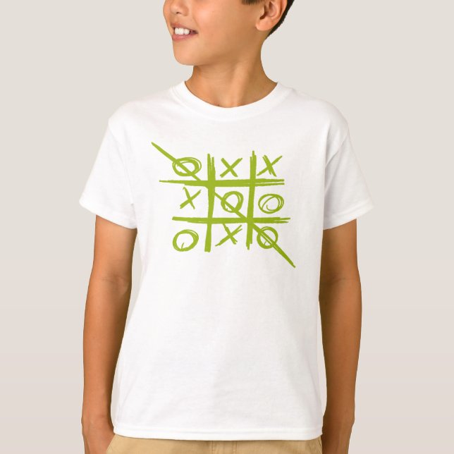 Camiseta Jogo Tic-Tac-Toe Tris Noughts e Crosses (Frente)