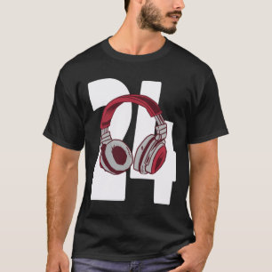 Camiseta Jogo Vídeo 24º Aniversário do Jogo Presente 24 
