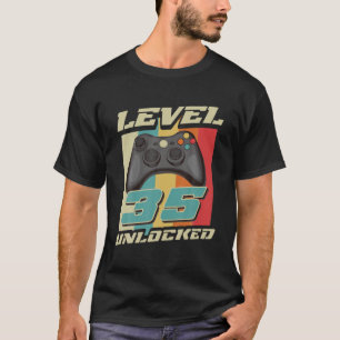 Camiseta Jogo Vintage 35º Aniversário Com 35 Anos