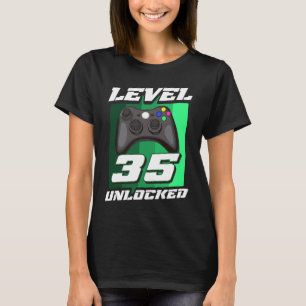 Camiseta Jogo Vintage 35º aniversário Garota de 35 anos