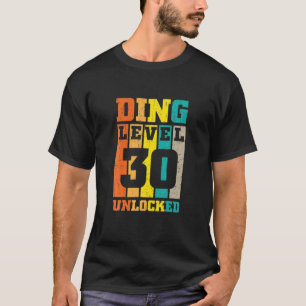 Camiseta Jogos aniversário de 30 anos Ding Nível 30 Desbl