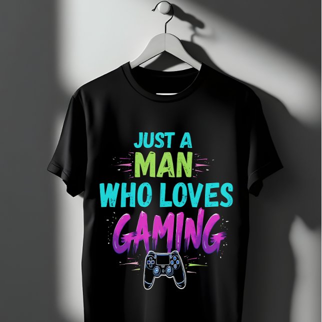 Camiseta Jogos Apenas um homem que ama jogos (Criador carregado)