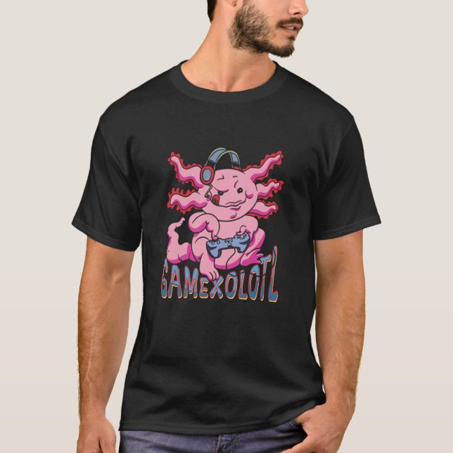 Camiseta Jogos Axolotl mexicanos Lpur Newogames Gamex (Frente)