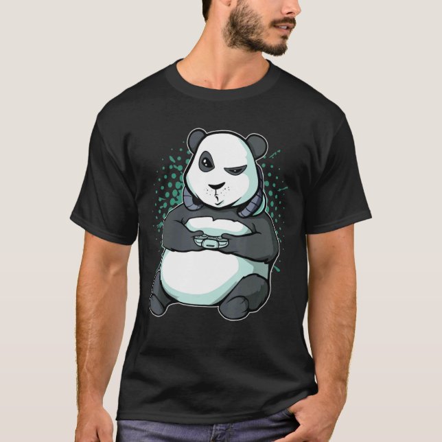 Camiseta Jogos Bons Panda Videogame Pc Vídeo Jogo Pc Comput (Frente)