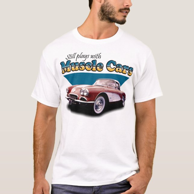 Camiseta Jogos com carros do músculo (Frente)