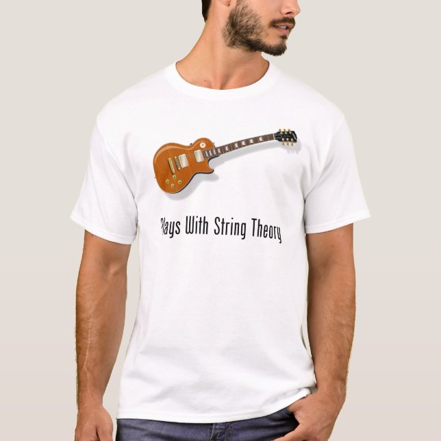 Camiseta Jogos com teoria da corda - guitarra (Frente)