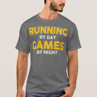 Camiseta Jogos Correntes Por Dia AMARELO À Noite