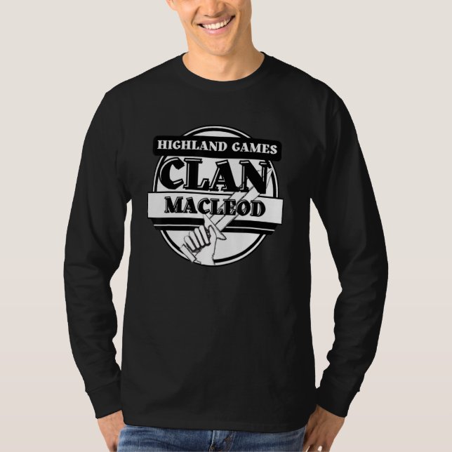 Camiseta Jogos das Terras Altas de MacLeod Clã Escocês (Frente)