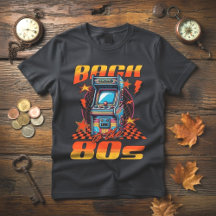 Camiseta Jogos de Arcade Vintage dos Anos 80
