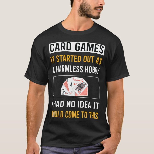 Camiseta Jogos de cartão de hobby sem danos (Frente)