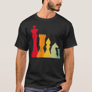 Camiseta Jogos de Cartão para Jogos de Conselho de Chess Re
