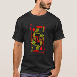 Camiseta Jogos De Cartas De Poker Jack De Diamantes Cartas