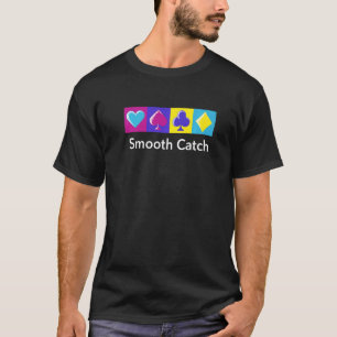 Camiseta Jogos de Cartas de Pôquer Smooth Catch Cartão de J