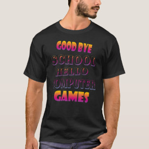 Camiseta Jogos de computador para jogadores de escola
