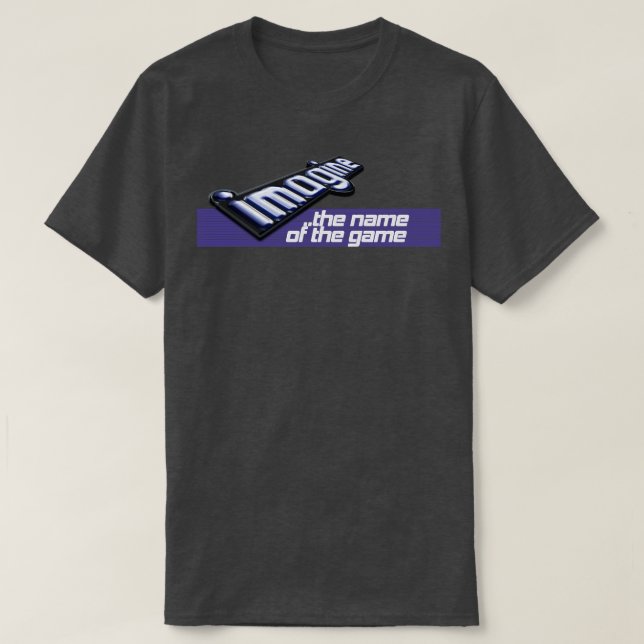 Camiseta Jogos de computador retrorreflectores - Imagine so (Frente do Design)