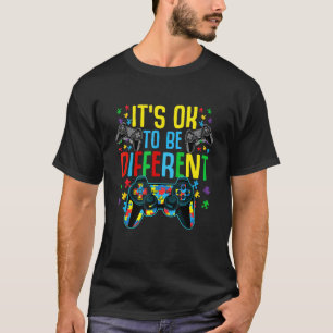 Camiseta Jogos De Consciência Para O Autismo Dos Jogadores 