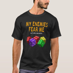 Camiseta Jogos de conselho que carregam meus inimigos temem