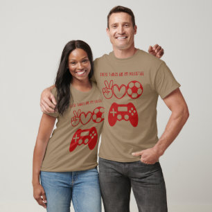 Camiseta Jogos de dia de os namorados, T-Shirt de futebol