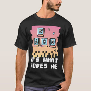 Camiseta Jogos de gamer de pc WASD é o que me move