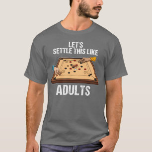 Camiseta Jogos de Mesa Tabuleiro de Carrom Para Amantes de