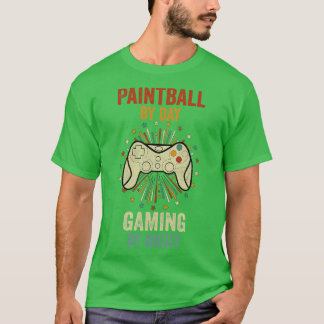 Camiseta Jogos De Paintball Por Dia À Noite