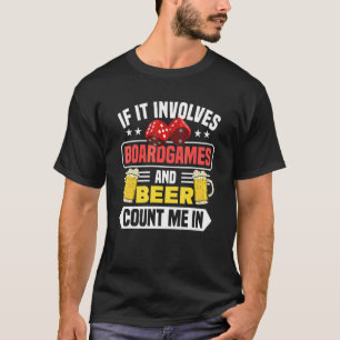 Camiseta Jogos de Tabuleiro E Cerveja Jogo De Tabuleiro Gam