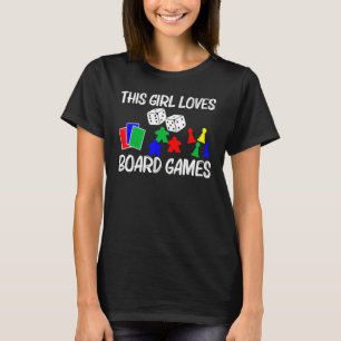 Camiseta Jogos De Tabuleiro Legais Arte Para Meninas Crianç