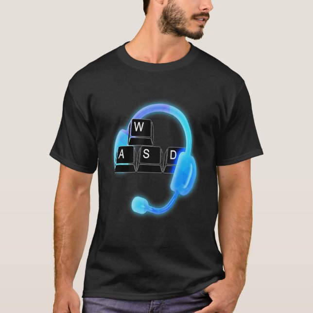 Camiseta Jogos De Vídeo Jogador De Pc (Frente)