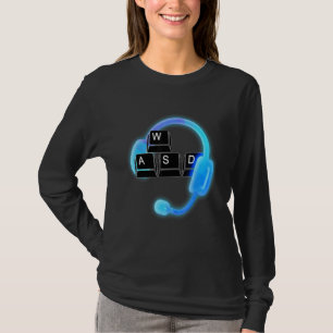 Camiseta Jogos De Vídeo Jogador De Pc